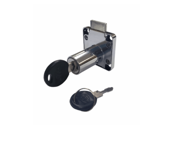 Tri-Circle Chrome Furniture, Deadbolt Lock, Made of Alloy Steel - AHTC0038 Tri-Circle Chrome Furniture, Deadbolt Lock, Made of Alloy Steel - AHTC0038